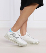 Кожаные кроссовки kapri kushion signia pearl logo lo Karl Lagerfeld - белый(KL62610P)