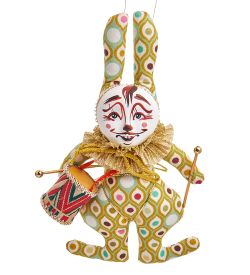 РусКукла RK-467/2 Кукла подвесная «Кролик с барабаном»