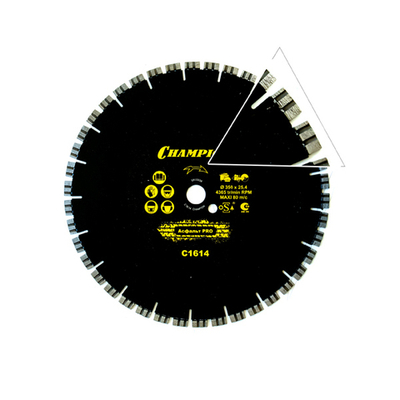 Круг алмазный 350*25.4*10 CHAMPION PRO асфальт С1614