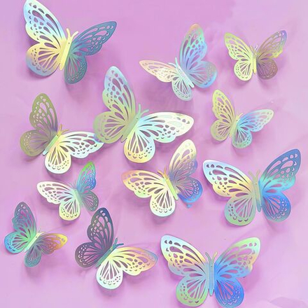 Набор украшений для торта «Бабочки №5», 12 шт.