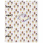 Тетрадь на кольцах А5 (180х220 мм), 80 л., под кожу, BRAUBERG VISTA, "Meow", 112127