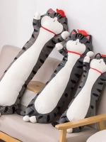 Мягкая игрушка кот батон 110 см, подушка обнимашка