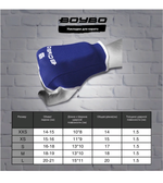 Накладки для каратэ BoyBo BO130, хлопок, синие