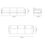 Диван четырехместный ENZA HOME EMOTICON EH71860