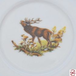 Набор кофейных пар Repast Охота зеленая Мария-тереза 120 мл (6 пар)