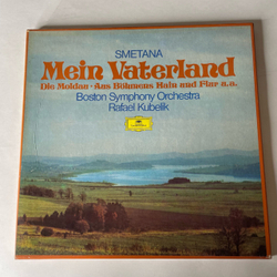 Винтажная виниловая пластинка LP Smetana Сметана, Boston Symphony Orchestra, Rafael Kubelik, Ma Vlast, Mein Vaterland, My Fatherland, Ma Patrie, Моя Родина(Германия 1976)