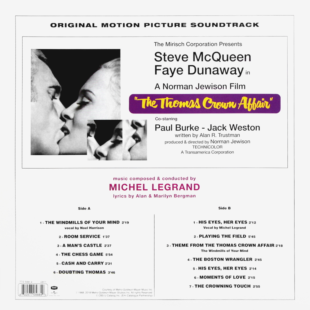 Soundtrack / Michel Legrand: The Thomas Crown Affair (LP)