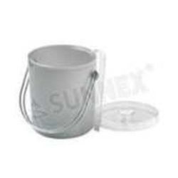 Емкость Ведро для льда 1,75 d 14 см h17,5 см пластик с крышкой + щипцы P.L. - BarWare