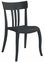 Стул пластиковый Papatya Trio-S, черный