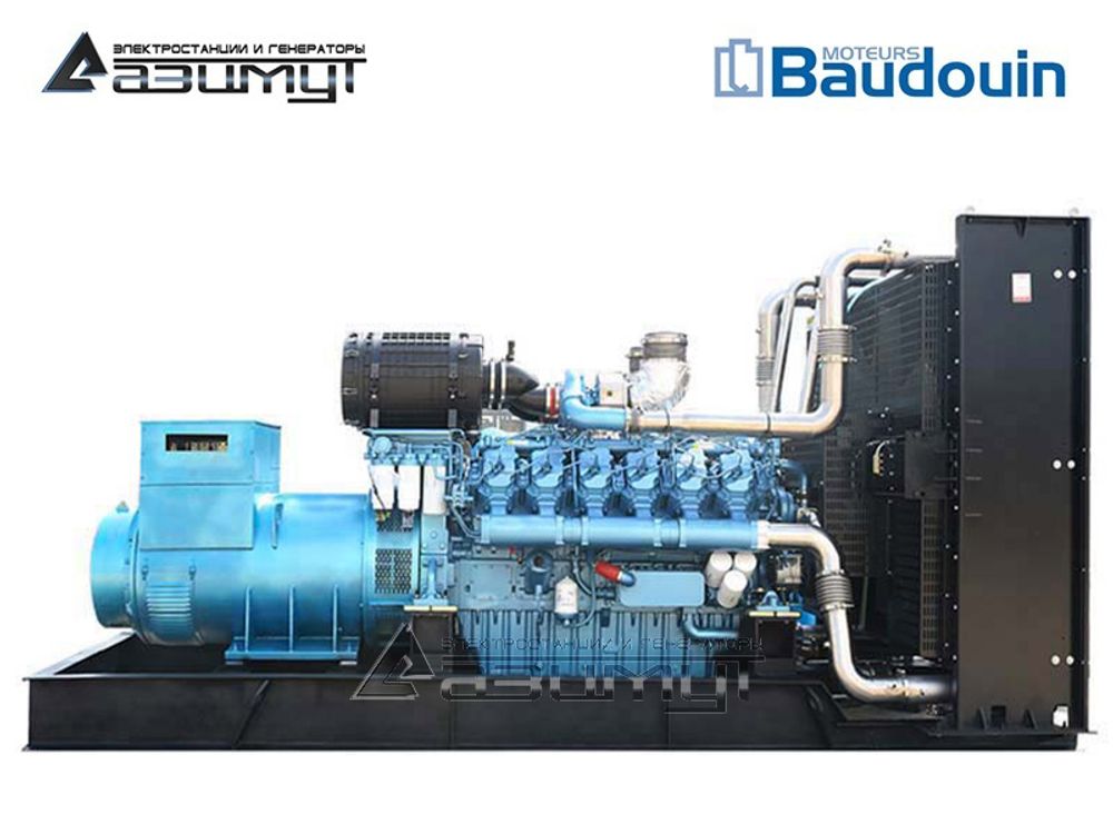 Дизельный генератор Азимут АД-720С-Т400-2РМ9 Baudouin с автозапуском