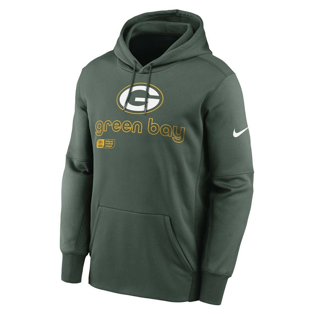Толстовка Nike Therma NFL Green Bay Packers Green Sweatshirt