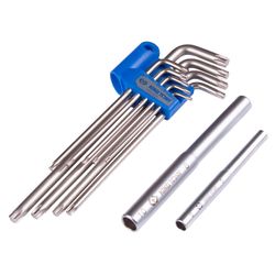 KING TONY (20319PRU) Набор Г-образных ключей TORX, T10-T50, длинные, 11 предметов