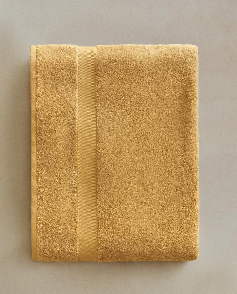 ZARA HOME ПОЛОТЕНЦЕ ИЗ ХЛОПКА ВЫСШЕГО КАЧЕСТВА, ГОРЧИЧНО-ЖЕЛТЫЙ
