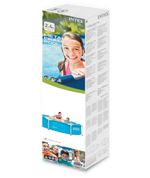 Каркасный бассейн 244х51 см Intex 28205, круглый семейный бассейн для дачи Metal Frame 1828 л