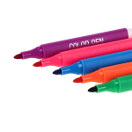 Фломастеры "Корги" в чемоданчике 12 цветов трехгранные смываемые