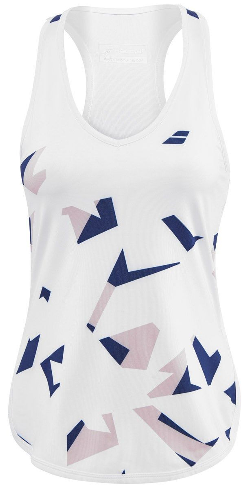 Женский топ теннисный Babolat Compete Tank Top Women - white/estate blue