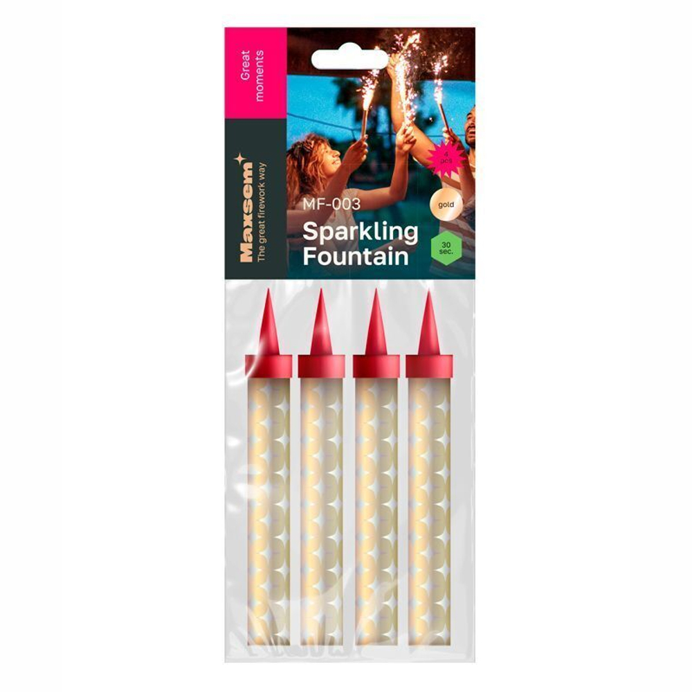 Фонтан 30 сек. 4 шт упаковка