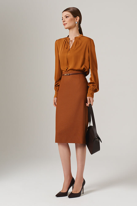 23100 Блузка женская (янтарный)