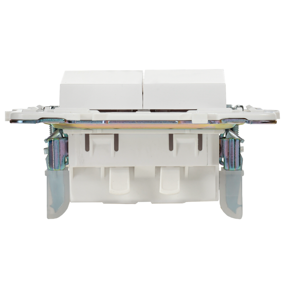 SKANDY Выключатель 2-клавишный 10А SK-V04W арктический белый IEK