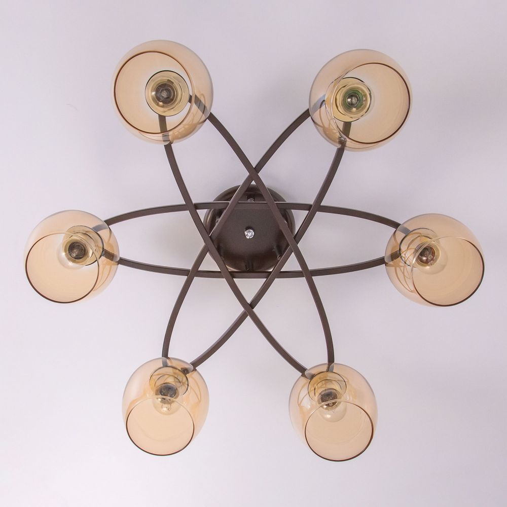 Citilux Элвин CL107165 Люстра потолочная Венге Хром