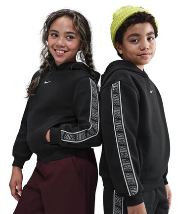 Кофта для девочки теннисная Nike Kids Sportswear Club Fleece Pullover - black/white