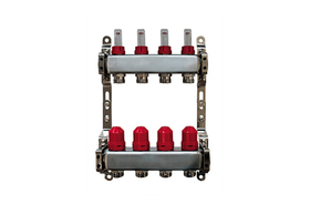 Коллектор Stahlmann с расходомерами 1"х 3/4" 7 вых., нерж.