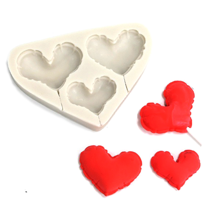 Силиконовая форма для леденцов «Сердечки-Воздушные шары»