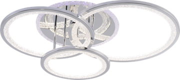 Светодиодная люстра 108W+8W 3000К-6000К RGB 8448/3 CHR хром Profit Light