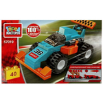 Конструктор пластмассовый 40эл. инерц. "Гоночный болид" 57019-BY (Город мастеров )