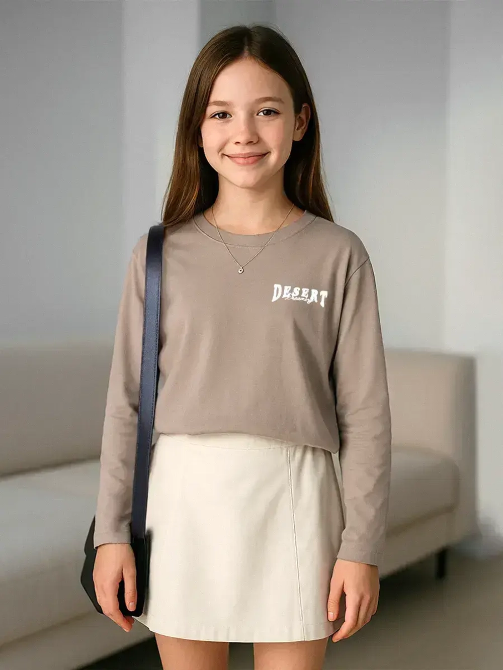 Лонгслив для девочки летний