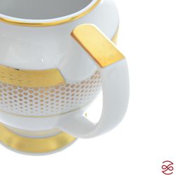 Кофейный сервиз Falkenporzellan Rio white gold 6 персон 17 предметов