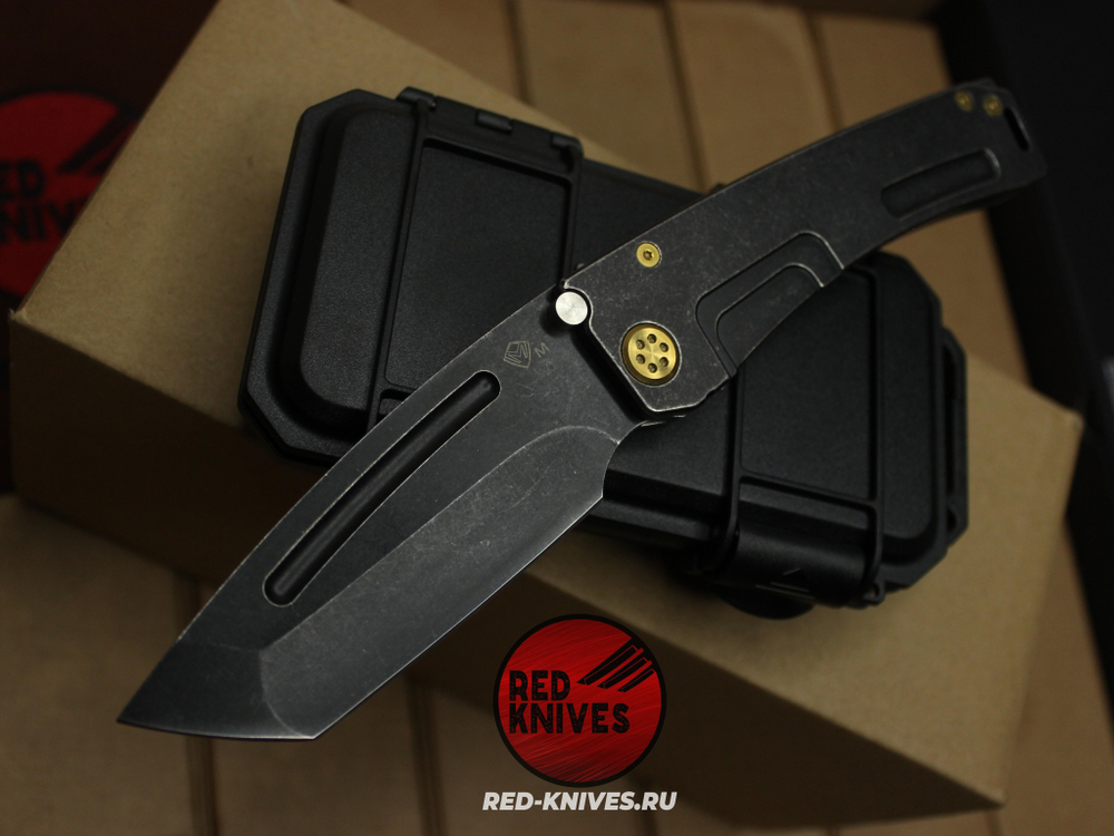 Нож Medford Knives Marauder-H Tanto - темная ркоять, темный клинок