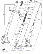 Пыльник вилки Yamaha 3VD231440000