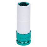 KING TONY (494519MX) Головка торцевая ударная глубокая 1/2", 19 мм, тонкостенная, с пластиковой защитой