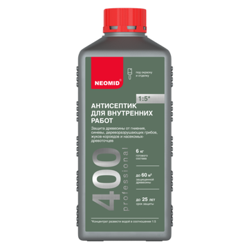 Неомид 400 деревозащитный состав для внутренних работ 1 кг