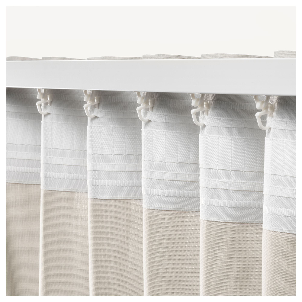 Комплект штор IKEA HANNALILL (ХАННАЛИЛЛ), Бежевый, 145х250 см, 2 шт