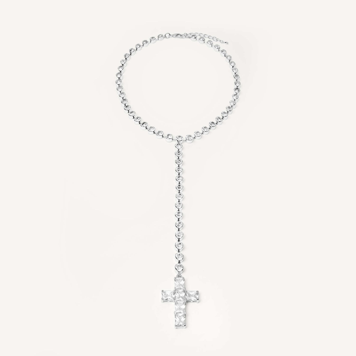 Колье Waterfall Cross Necklace