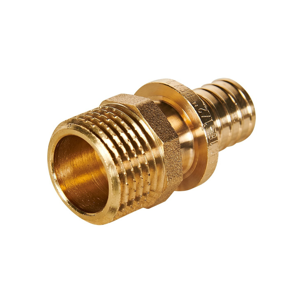 Переход на наружную резьбу ROMMER - 16 x 1/2" (для трубы из сшитого полиэтилена)