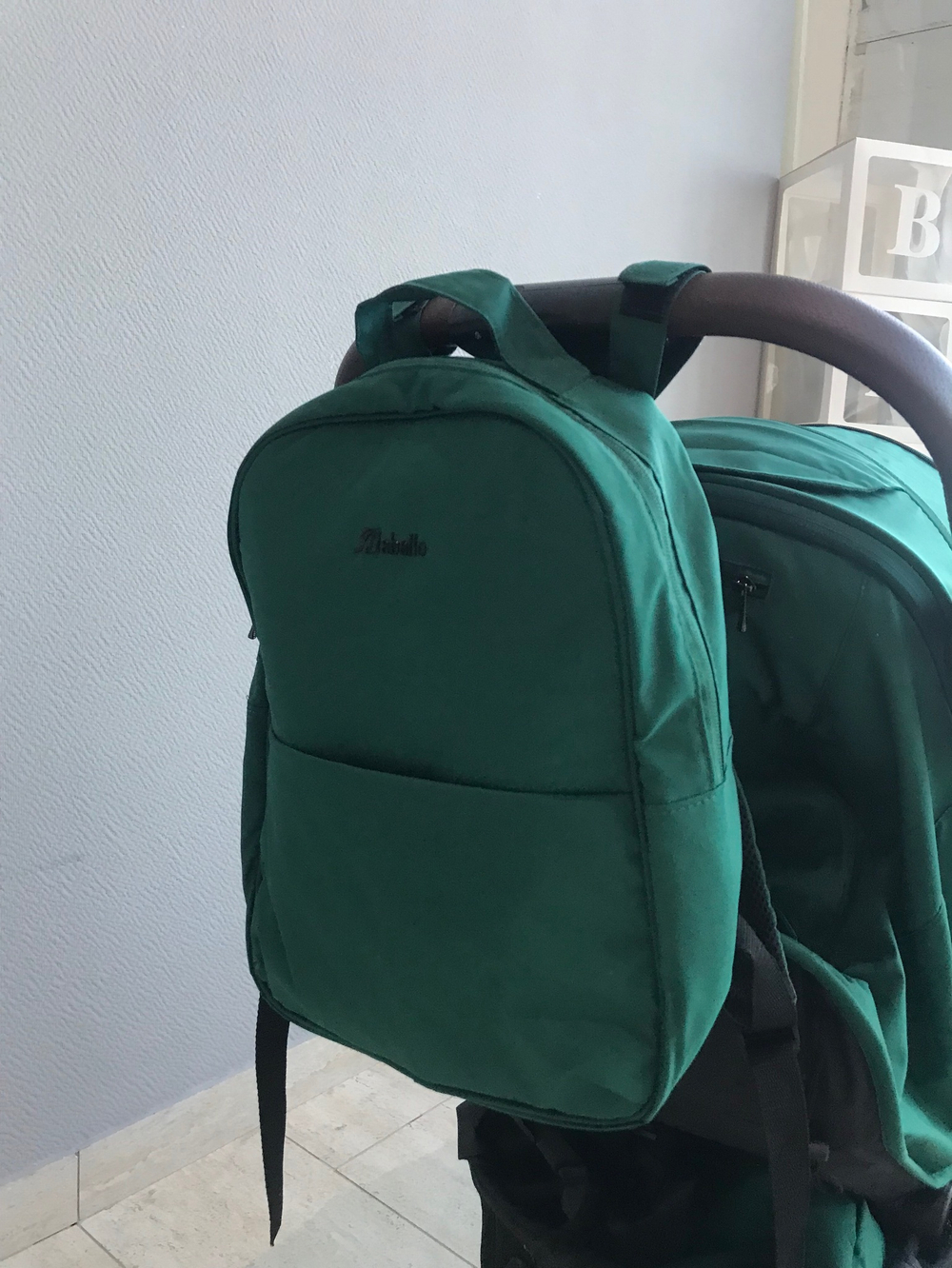 Коляска прогулочная Babalo 2024 Изумрудный текстиль на белой раме