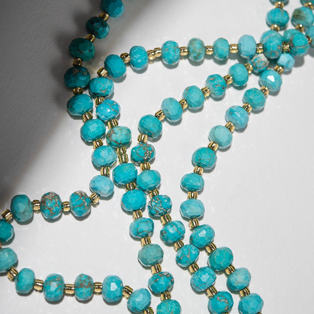 Туркенит (имитация бирюзы), рондель, 7,7*5-6мм, микроогранка