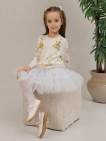 Кофта для девочки на пуговицах с вышивкой