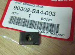 90302-SA4-003. NUT, SPRING, 4MM