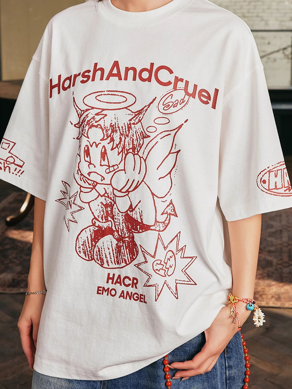 Футболка HARSHandCRUEL "Emo Angel" Oversized Tee