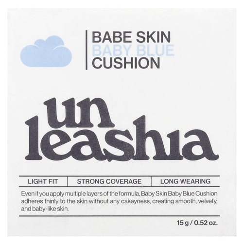 Unleashia, Babe Skin, Baby Blue Cushion, SPF40 / PA ++, 23 Вт Jolly, 15 г (0,52 унции)