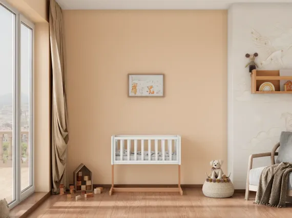 Детская кроватка трансформер Incanto Little Moon Белый/бук