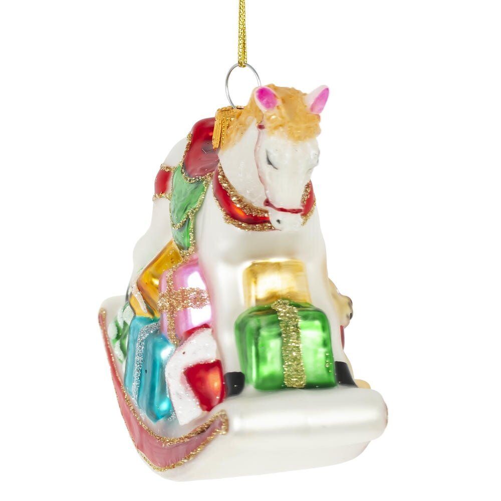 GAEM Украшение новогоднее "Лошадка-качалка", L11 W4 H9 см