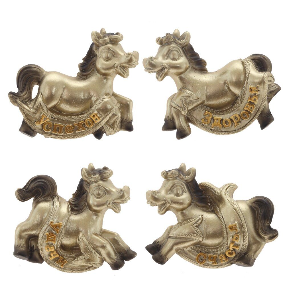 GAEM Магнит "Лошадка", L6,5 W2 H5 см, 4в.