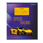 Тетрадь 12л., клетка, Alingar, скрепка, блок офсет, 100% белизна, мелованный картон (стандарт), "Premium cars"