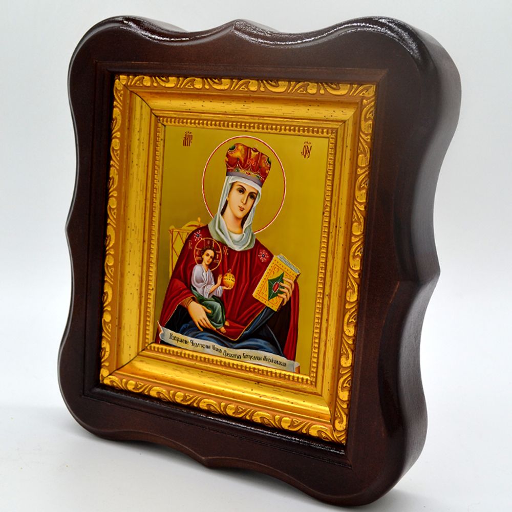 Михайловская икона Божией Матери. Икона на холсте.