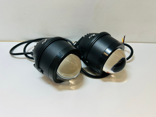 116 - Б. Дальний / ПТФ (J-116, белый, дальний) би-линзы универсальные с кронштейном, светодиодные противотуманные фары (2 шт. / комплект)